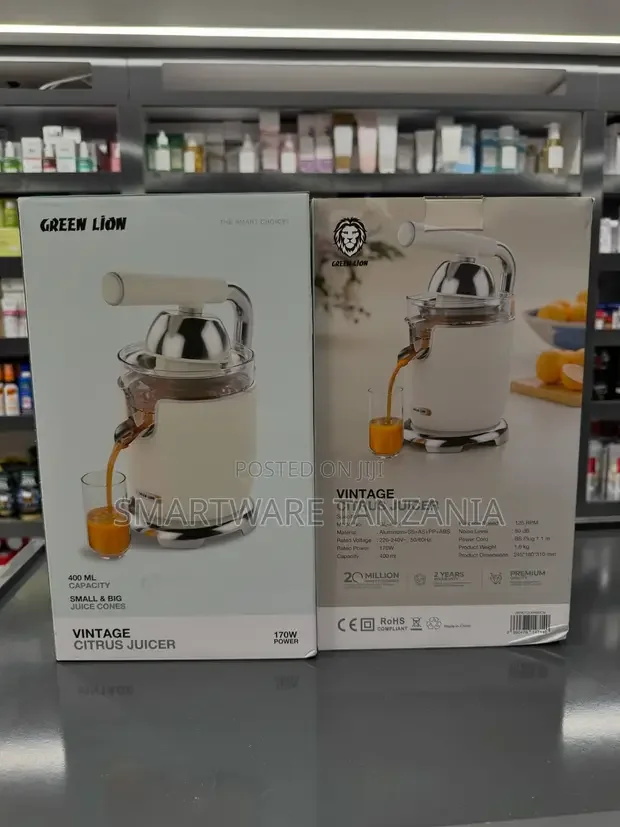 Green Lion Electric Citrus Juicer 400ml Vintage - Buy in Dar es Salaam, Tanzania | Smartware