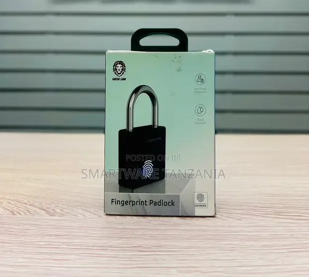 Green Lion Fingerprint Padlock - Biometric Smart Lock - Buy in Dar es Salaam, Tanzania | Smartware