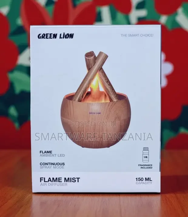 Green Lion Flame Mist Air Diffuser 150ml - Buy in Dar es Salaam, Tanzania | Smartware
