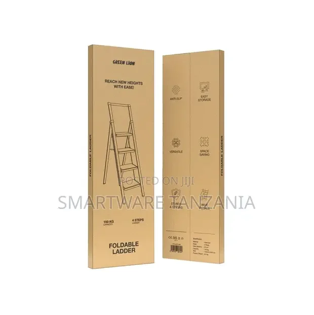 Green Lion Foldable Ladder - Black - Buy in Dar es Salaam, Tanzania | Smartware