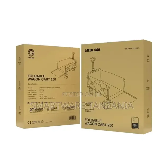 Green Lion Foldable Wagon Cart 250 - Black - Buy in Dar es Salaam, Tanzania | Smartware