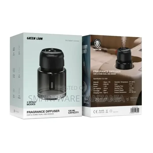 Green Lion Fragrance Diffuser 130ml - Black