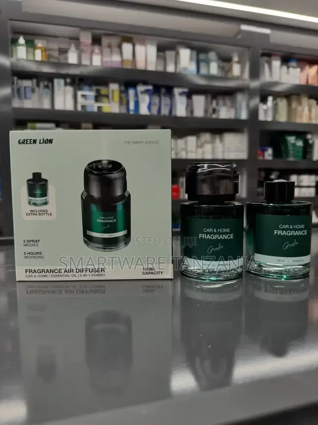 Green Lion Fragrance Diffuser 160ml Car Home Essential Oil Set