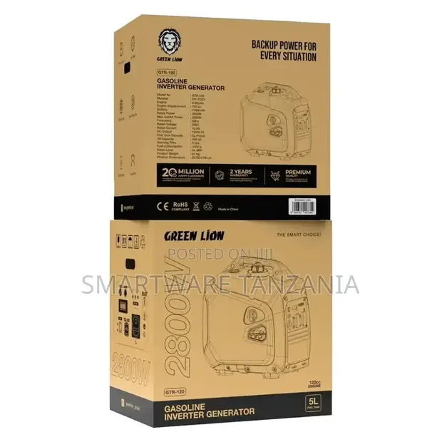 Green Lion Gasoline Inverter Generator GTR120 - Buy in Dar es Salaam, Tanzania | Smartware