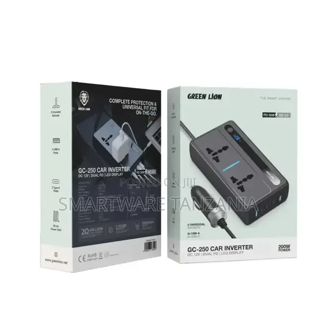 Green Lion GC-250 Car Inverter 200W - Buy in Dar es Salaam, Tanzania | Smartware