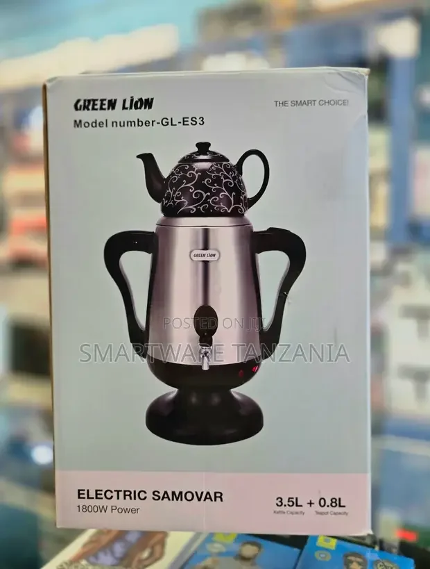 Green Lion GL-ES3 Samovar - 1800W Kettle & Teapot - Buy in Dar es Salaam, Tanzania | Smartware