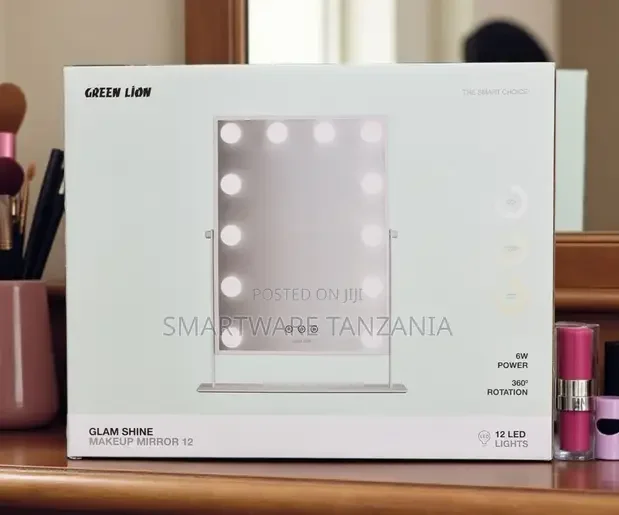 Green Lion Glam Shine Makeup Mirror 12 LED - Buy in Dar es Salaam, Tanzania | Smartware