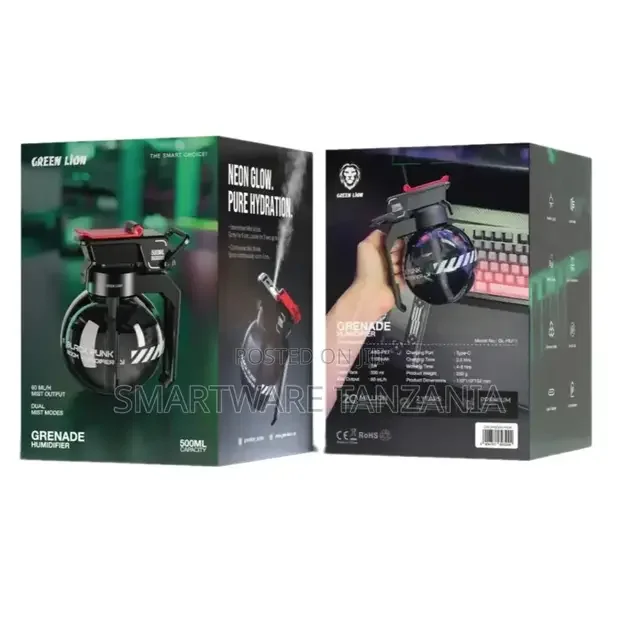 Green Lion Grenade Humidifier 500ml - Buy in Dar es Salaam, Tanzania | Smartware