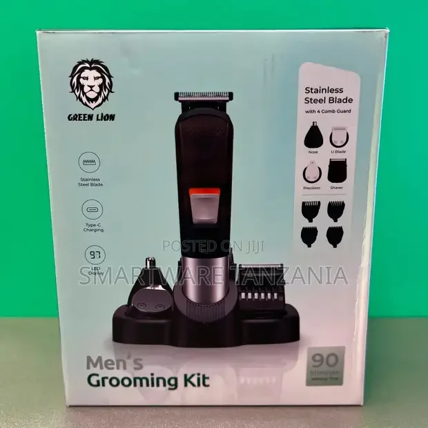 Green Lion Grooming Kit - 90 Min LED Display Stainless Steel - Buy in Dar es Salaam, Tanzania | Smartware