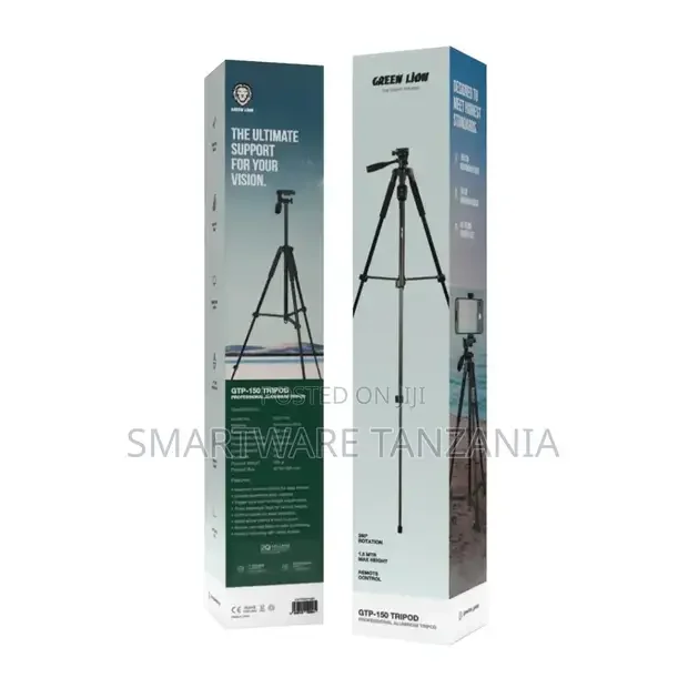 Green Lion Gtp-150 Tripod Professional Aluminum - Black