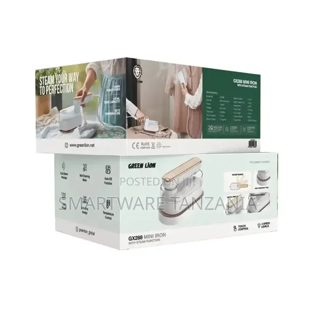 Green Lion Gx288 Mini Iron With Steam Function - White