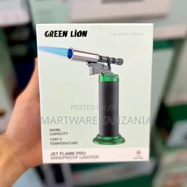 Green Lion Jet Flame Pro - 365ml 1300c Windproof Refillable Torch - Buy in Dar es Salaam, Tanzania | Smartware