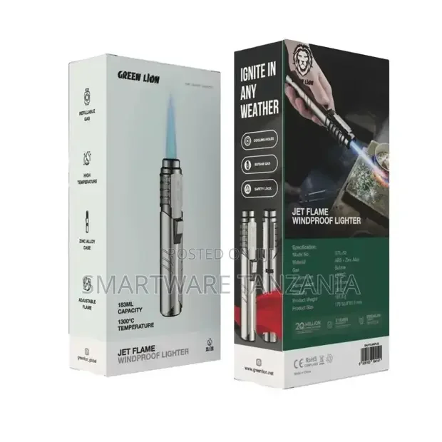 Green Lion Jet Flame Windproof Lighter - Buy in Dar es Salaam, Tanzania | Smartware