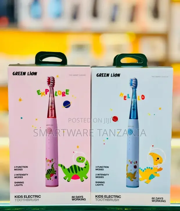 Green Lion Kids Electric Toothbrush With 3 Modes - Buy in Dar es Salaam, Tanzania | Smartware