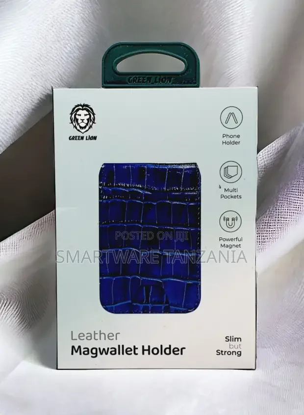Green Lion Leather Magwallet Holder Blue Multi Pocket - Buy in Dar es Salaam, Tanzania | Smartware