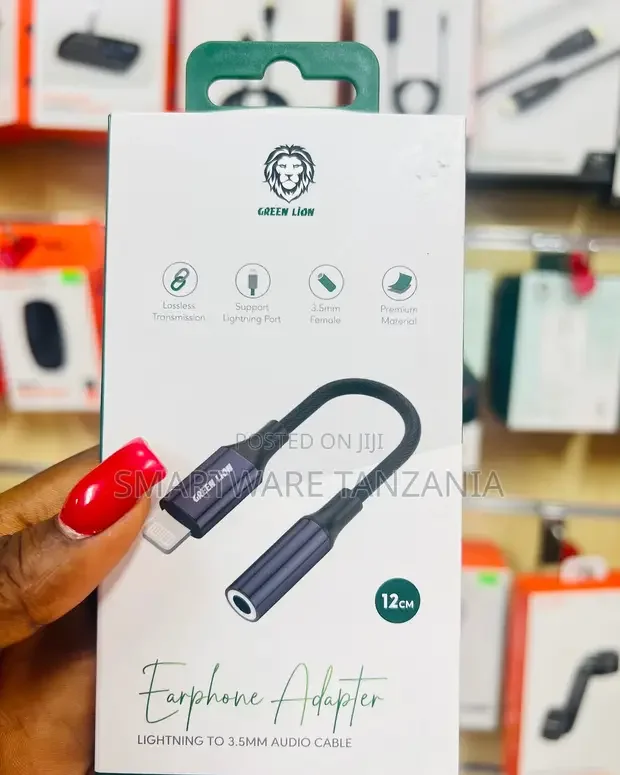 Green Lion Lightning Earphone Adapter - Buy in Dar es Salaam, Tanzania | Smartware