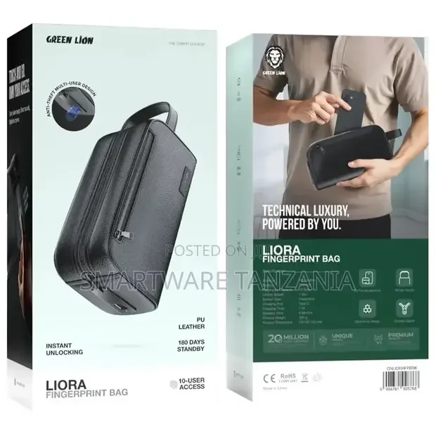 Green Lion Liora Fingerprint Bag - Black - Buy in Dar es Salaam, Tanzania | Smartware