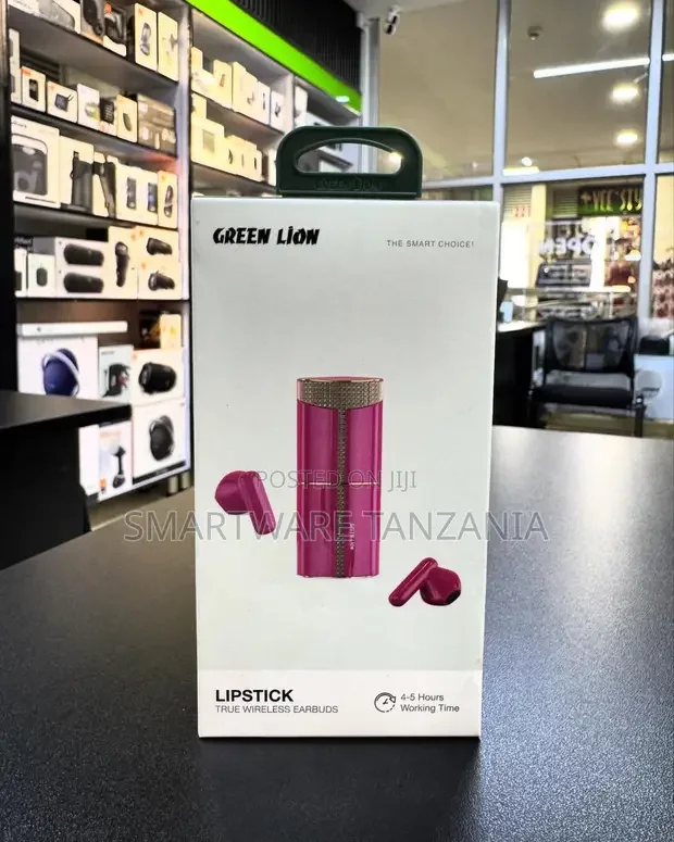 Green Lion Lipstick True Wireless Earbuds - Buy in Dar es Salaam, Tanzania | Smartware