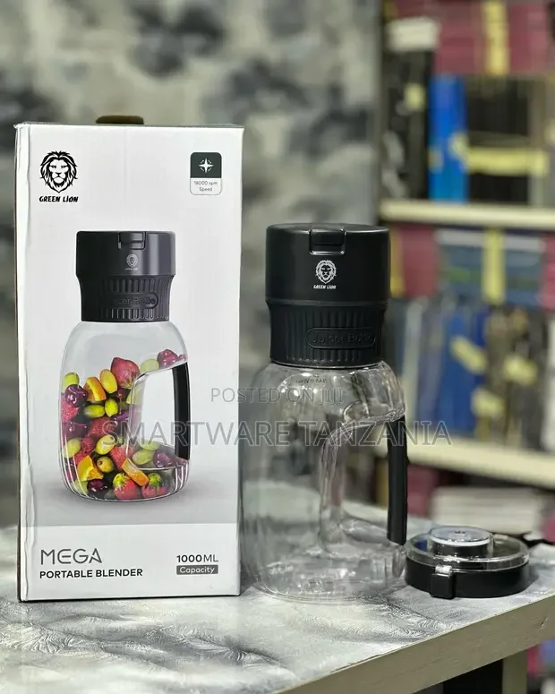 Green Lion Mega Portable Blender 1000ml - Buy in Dar es Salaam, Tanzania | Smartware
