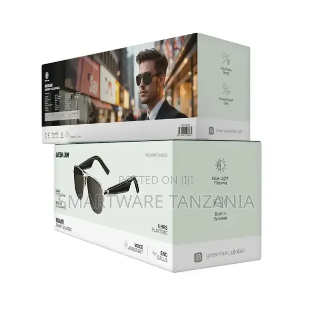 Green Lion Miami Smart Glasses - Black - Buy in Dar es Salaam, Tanzania | Smartware