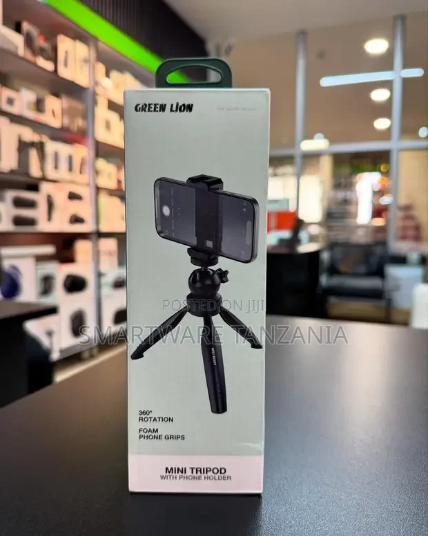 Green Lion Mini Tripod Phone Holder 360 Rotation - Buy in Dar es Salaam, Tanzania | Smartware