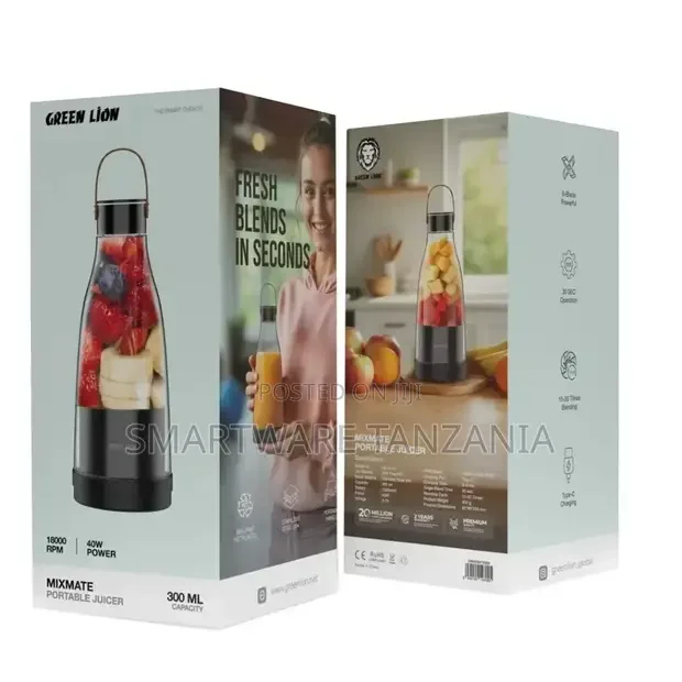 Green Lion Mixmate Portable Juicer 300ml - Buy in Dar es Salaam, Tanzania | Smartware