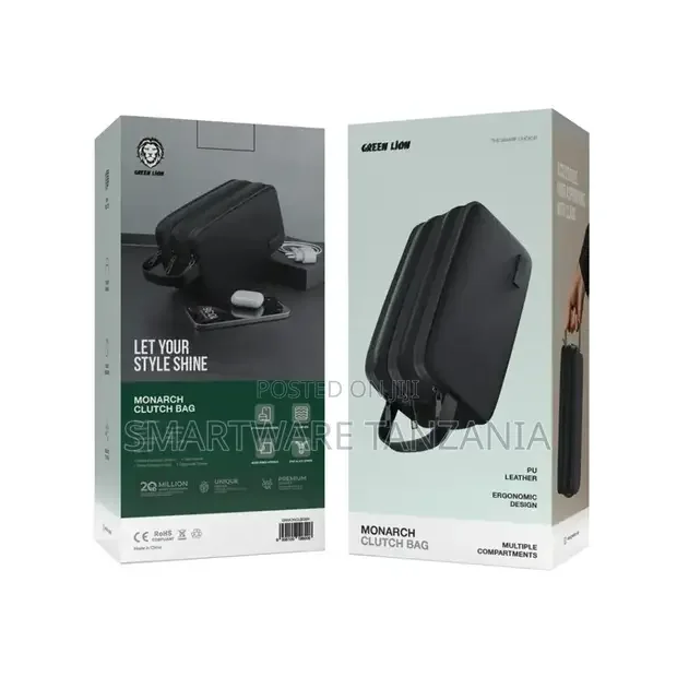 Green Lion Monarch Clutch Bag - Black - Buy in Dar es Salaam, Tanzania | Smartware