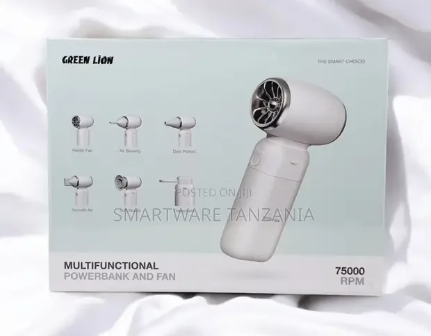 Green Lion Multifunctional 10000mah Power Bank And Fan