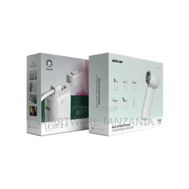 Green Lion Multifunctional 10000mAh Powerbank and Fan - Buy in Dar es Salaam, Tanzania | Smartware