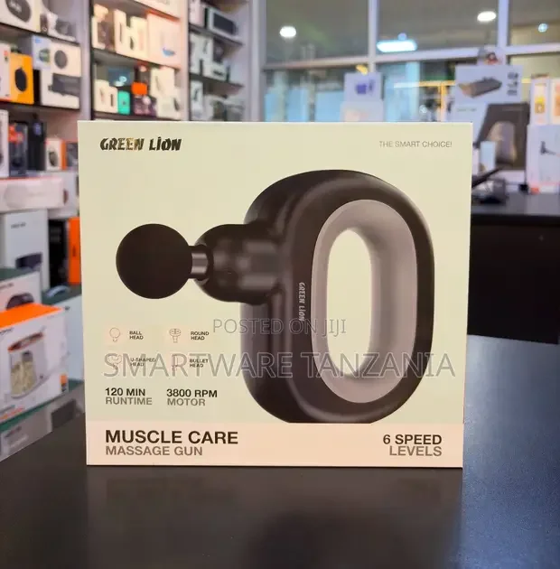 Green Lion Muscle Care Massage Gun 6 Speed Deep Tissue Relief - Buy in Dar es Salaam, Tanzania | Smartware