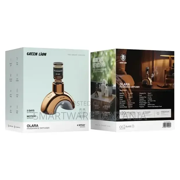 Green Lion Olara Fragrance Diffuser - Gold - Buy in Dar es Salaam, Tanzania | Smartware