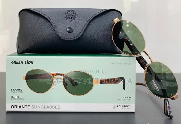 Green Lion Oriante Retro Oval Sunglasses Polarized UV400 - Buy in Dar es Salaam, Tanzania | Smartware