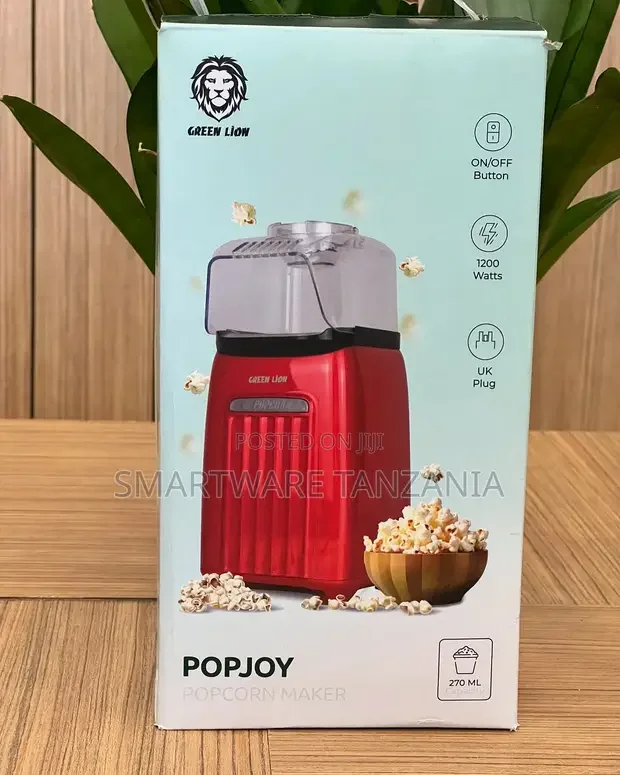 Green Lion Popjoy Popcorn Maker 1200w Hot Air Machine - Buy in Dar es Salaam, Tanzania | Smartware