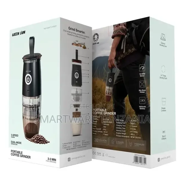 Green Lion Portable Coffee Grinder-Black - Buy in Dar es Salaam, Tanzania | Smartware