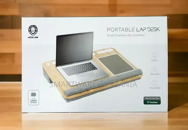 Green Lion Portable Lap Desk With Carry Strap Dual Cushions - Buy in Dar es Salaam, Tanzania | Smartware
