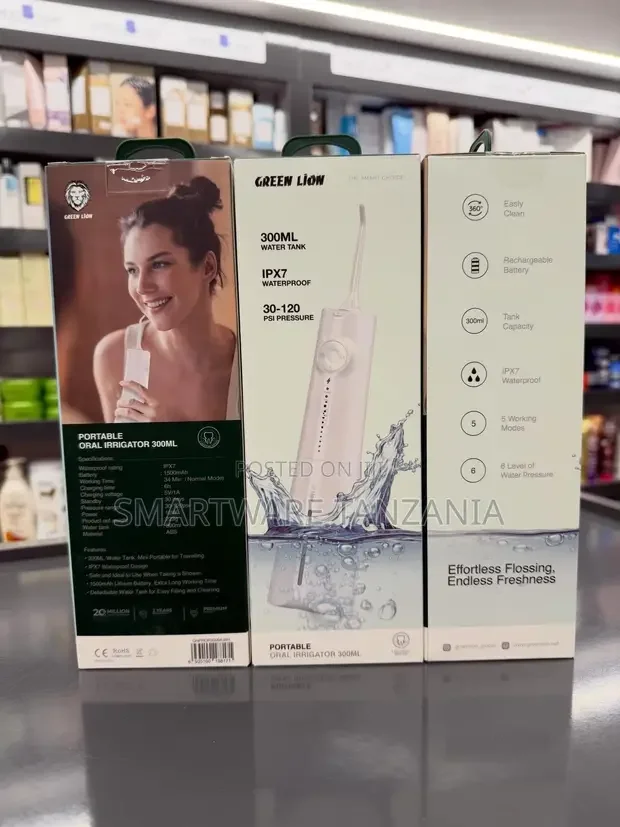 Green Lion Portable Oral Irrigator 300ml High Pressure Waterproof