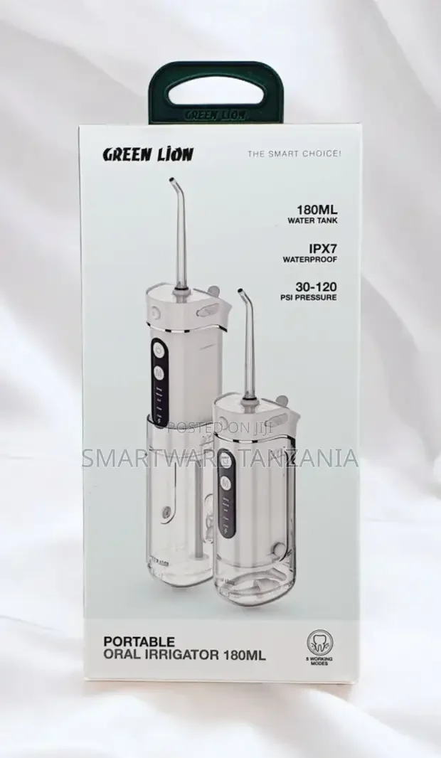 Green Lion Portable Oral Irrigator, Rechargeable Battery