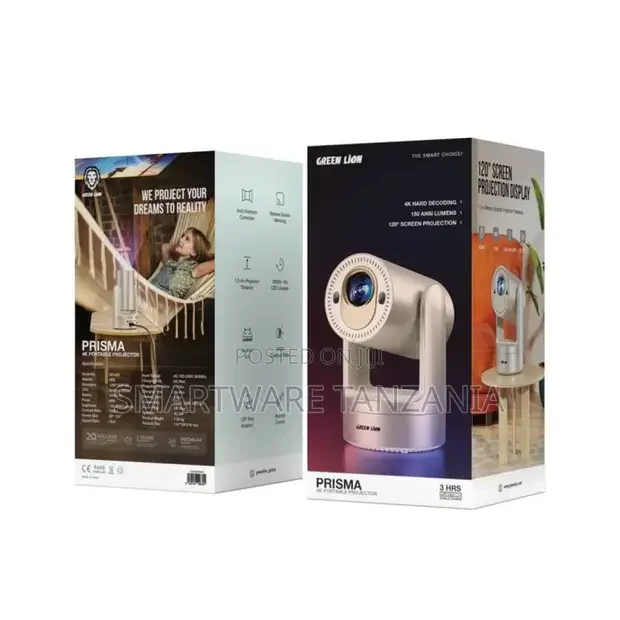 Green Lion Prisma Projector 5200mAh - Gold - Buy in Dar es Salaam, Tanzania | Smartware