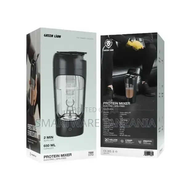 Green Lion Protein Mixer 650ml - Black