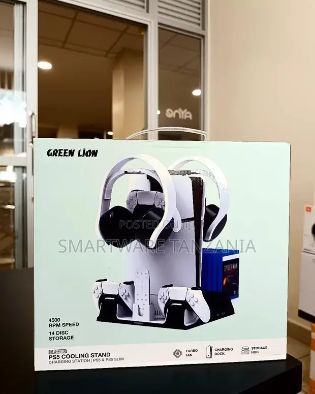 Green Lion PS5 Cooling Stand Charging Station - Buy in Dar es Salaam, Tanzania | Smartware