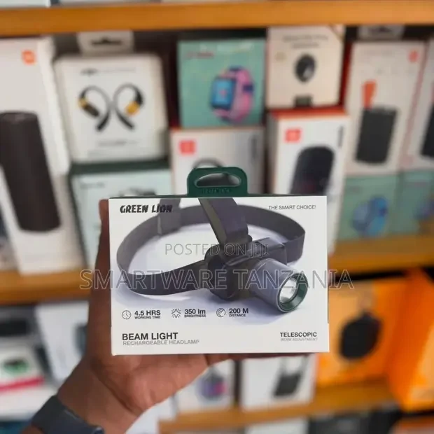 Green Lion Rechargeable Headlamp Beam Light 350 Lumens
