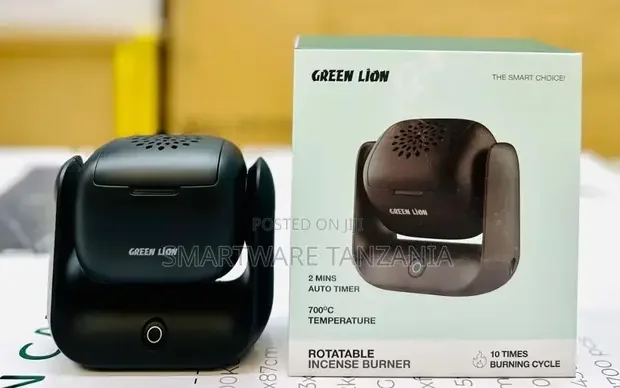 Green Lion Rotatable Incense Burner With Auto Timer - Buy in Dar es Salaam, Tanzania | Smartware