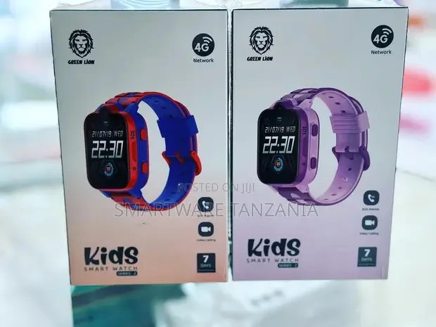 Green Lion Series 2 Kids 4g Smart Watch  Video Call Sos Alarm