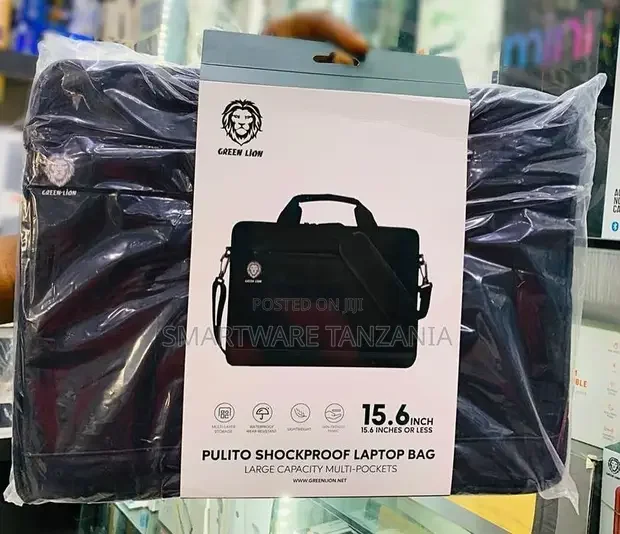 Green Lion Shockproof Laptop Bag 15.6 Slim Briefcase Bag - Buy in Dar es Salaam, Tanzania | Smartware
