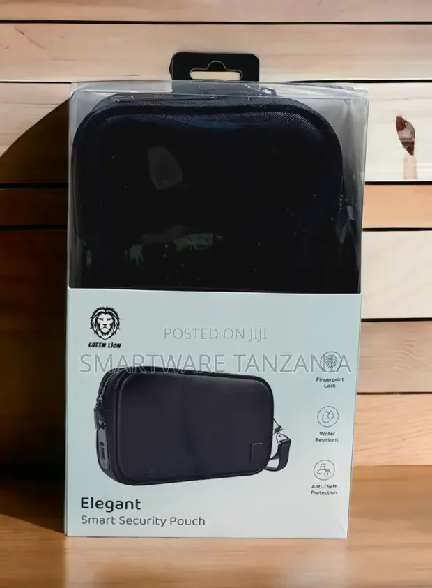 Green Lion Smart Security Pouch - Black Fingerprint Lock - Buy in Dar es Salaam, Tanzania | Smartware