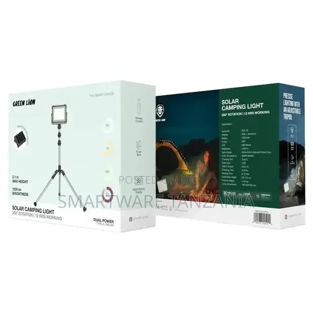 Green Lion Solar Camping Light 7200mAh - Buy in Dar es Salaam, Tanzania | Smartware