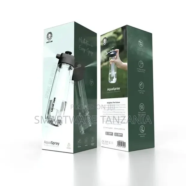 Green Lion Spray Water Bottle - White - Buy in Dar es Salaam, Tanzania | Smartware