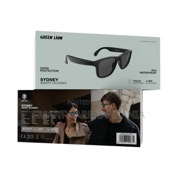 Green Lion Sydney Smart Glasses - Black - Buy in Dar es Salaam, Tanzania | Smartware