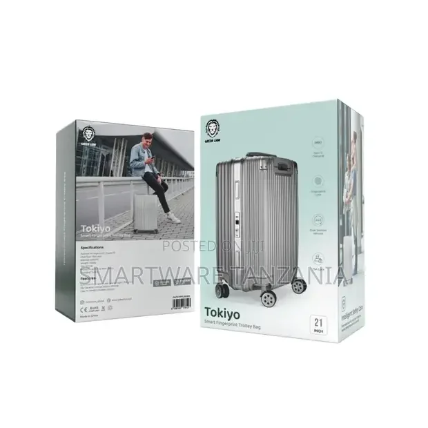 Green Lion Tokiyo Smart Fingerprint Trolley Bag - Buy in Dar es Salaam, Tanzania | Smartware