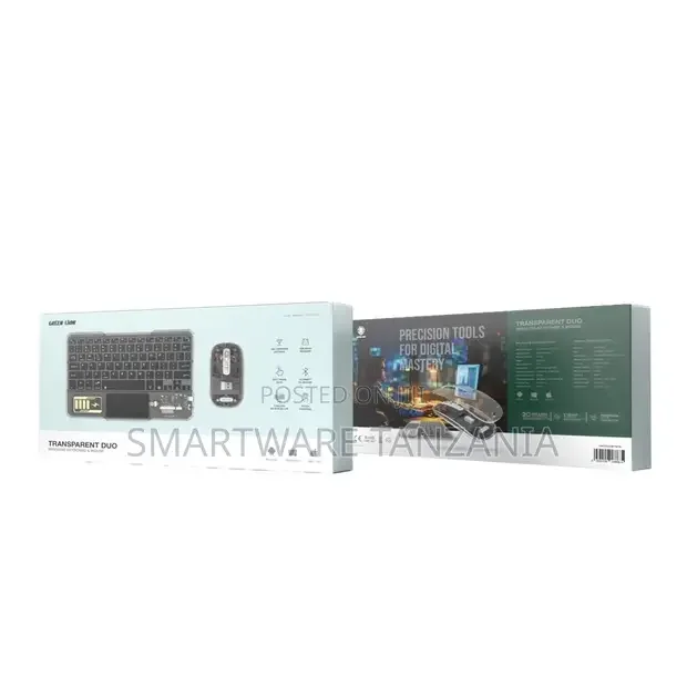 Green Lion Transparent Duo Wireless Keyboard Mouse - Buy in Dar es Salaam, Tanzania | Smartware